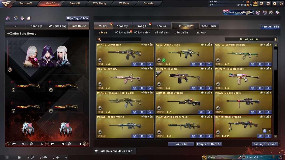 shop acc cf uy tin gia re